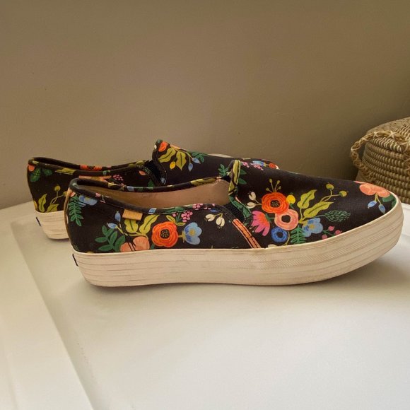 Keds X Rifle Paper Company Double Decker Sneakers - Picture 3 of 5